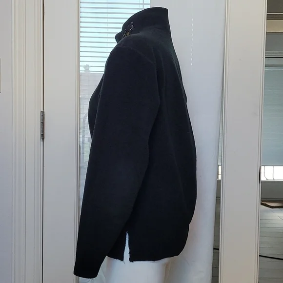 Mountain Hardwear Black Fleece Quarter Zip Pullover Sweater - Picture 4 of 7